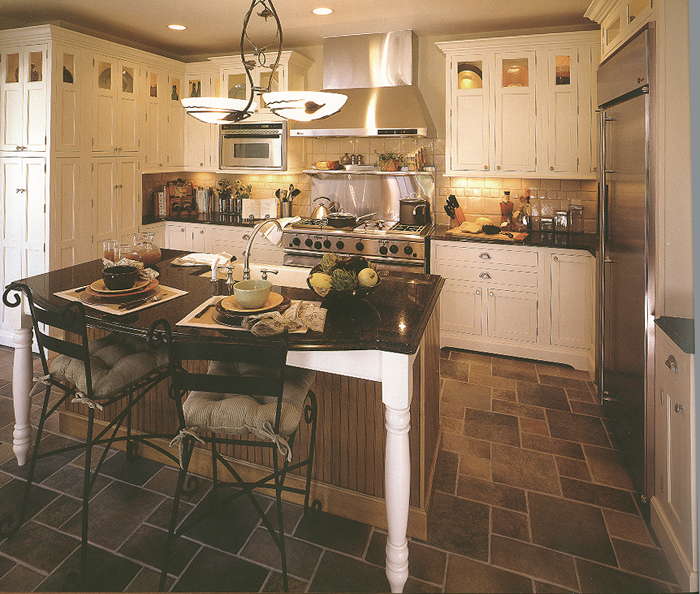 Inset style custom cabinets painted white